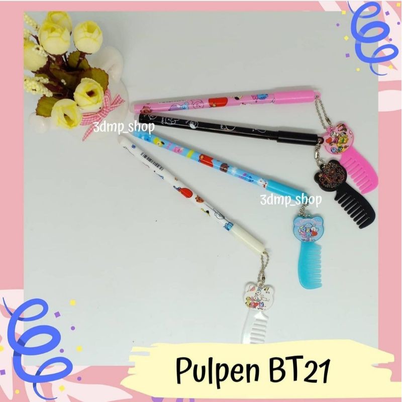 Pulpen BT21 + Gantungan Sisir