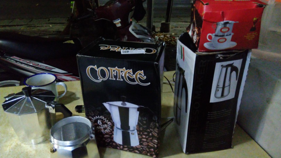 Espresso Coffee Maker Moka Pot Teko Stovetop Filter 300ml 6 Cups