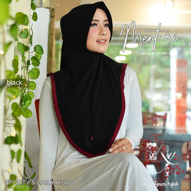 Bergo Serut Sporty &amp; Daily Hijab Mentari original Tyara Hijab