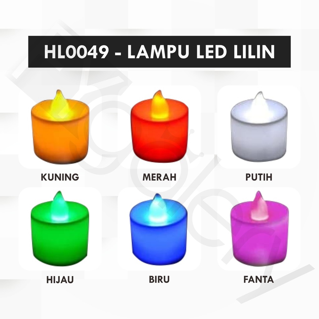 Swopply HL0049 Lampu Lilin LED mini Lampu Cande Light Portable Lampu Hias Mini
