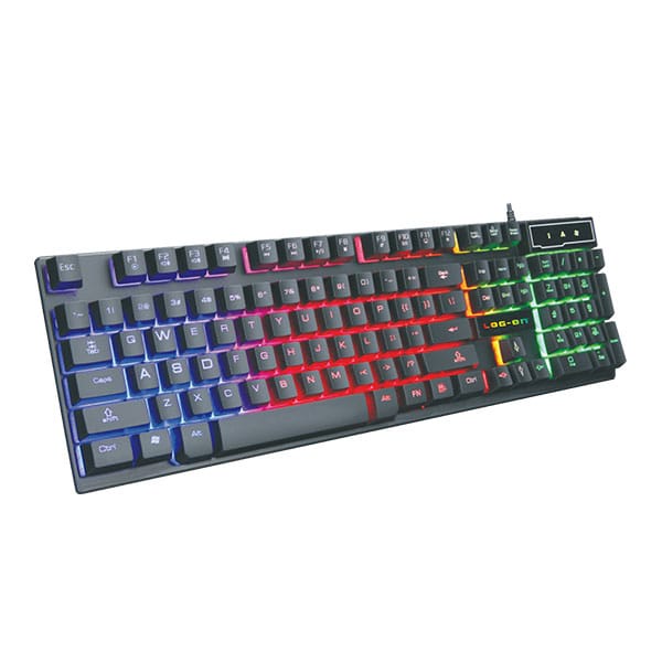 TERBARU DARI LOG-ON  LOG-ON KEYBOARD DAN MOUSE GAMING LO-KM01 KEYBOARD GAMING + MOUSE GAMING USB COMBO / 1 Set Keyboard Kabel USB + Mouse