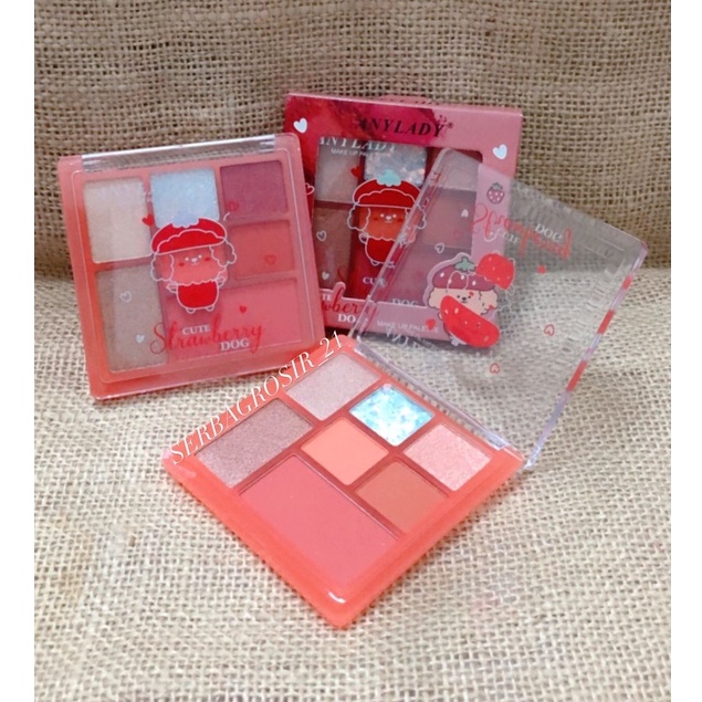 EYESHADOW ANYLADY CUTE STRAWBERRY PALETTE 856