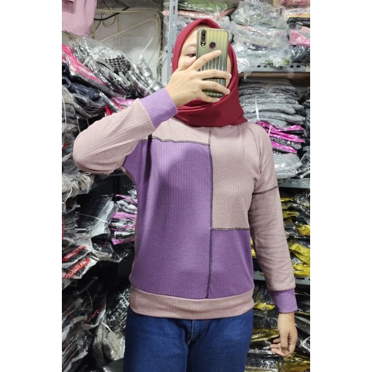 atasan RAJUT TERBARU MODEL baju kebalik