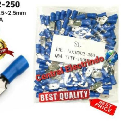 ۞ Skun Kabel Insulated Male Disconnects MDD 2-250 Kabel 1.5~2.5mm SL. ☺