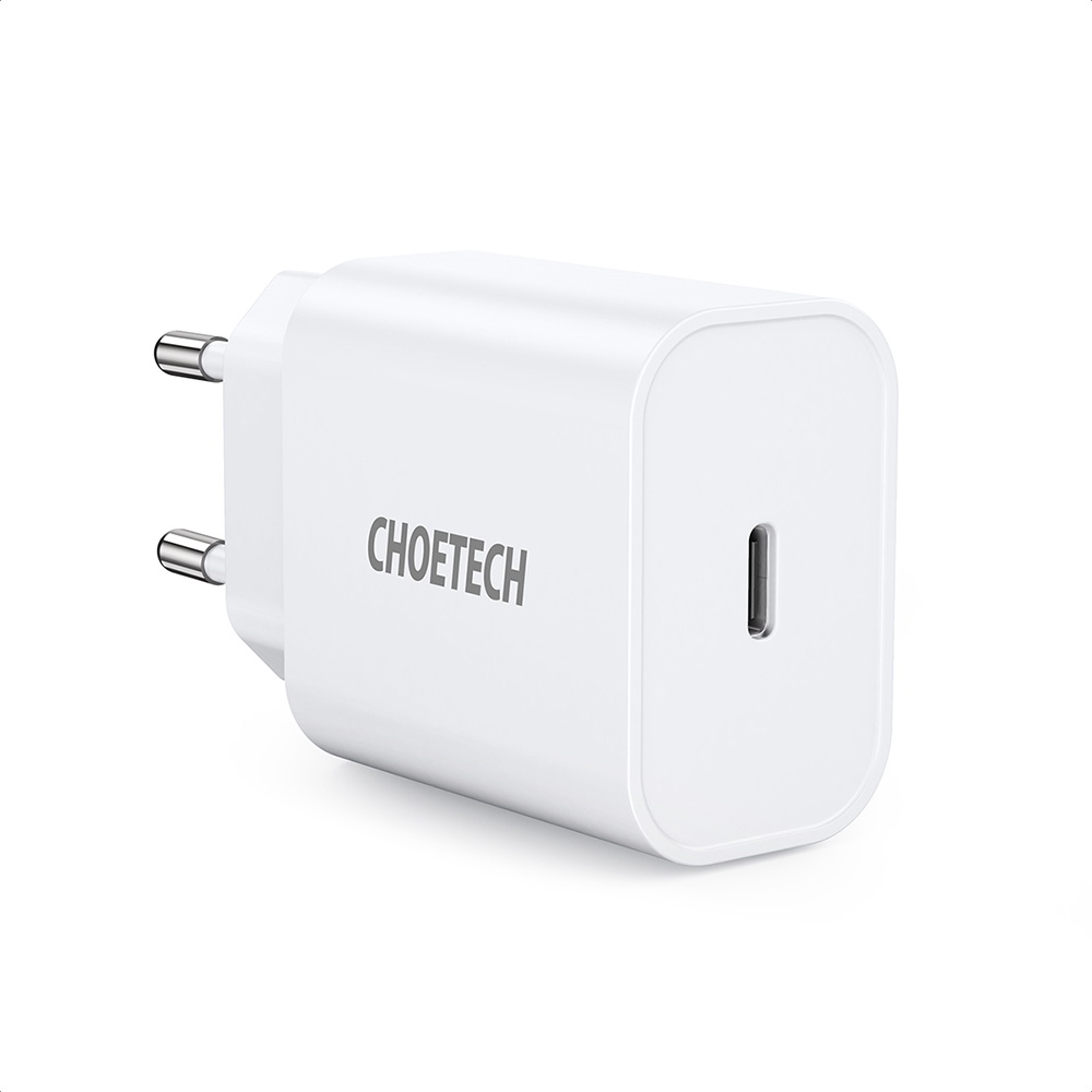 CHOETECH Travel Charger USB Type C PD Charging 20W - PD5005 - White