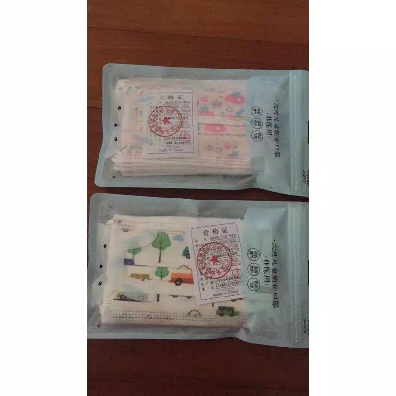 masker 3ply masker anak karakter non medis isi 10 pcs motif random