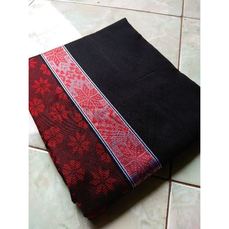 Tenun Songket Baron Hitam | Tenun Songket Hitam | Kain Songket Hitam