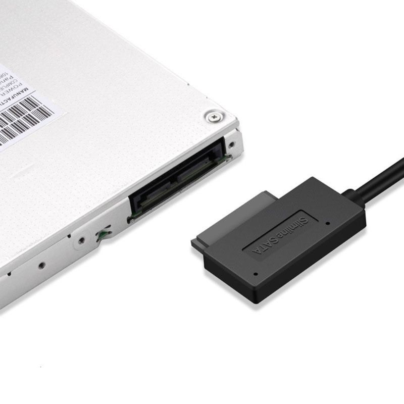 btsg USB 2.0 Mini Sata II 7+6 13Pin Adapter Converter Laptop CD/DVD ROM Optical Drive Data Cord Cable Adapter for Notebook Hard Drive Accessories