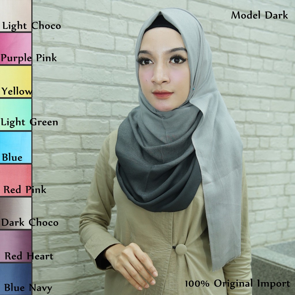 MOBASA OFFICIAL PASHMINA JUMBO KATUN RAWIS PREMIUM ZIRA COLLECTION [D-RAINBOW]