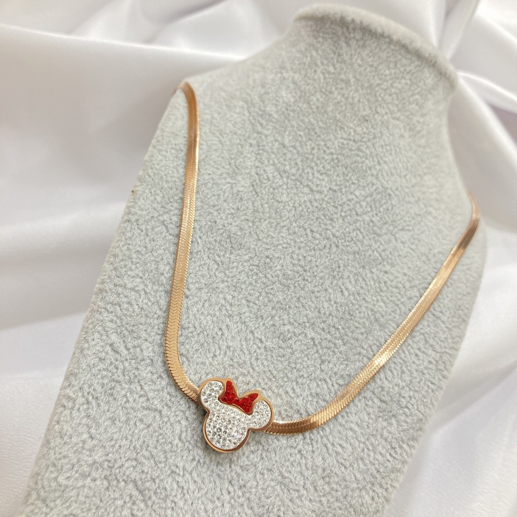 Kalung Titanium Liontin Mata Anti Karat Aksesoris Perhiasan