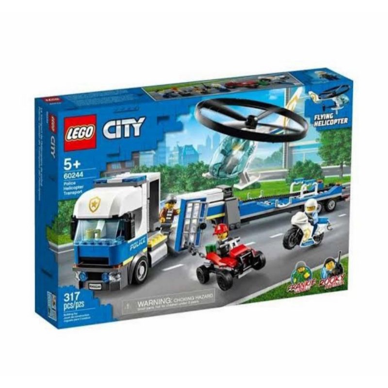 Lego City 60244 Police Helicopter Transport
