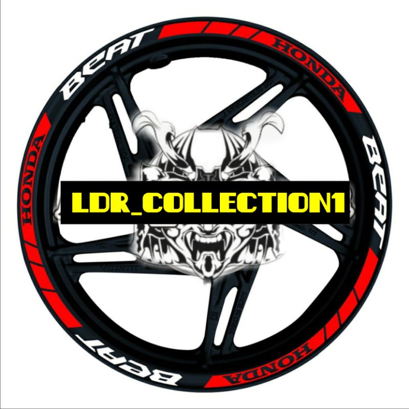 sticker variasi cutting lis pelek motor beat