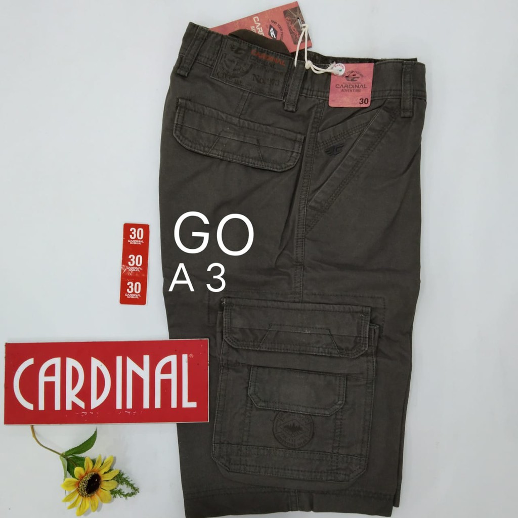 gos 30-KPL 1 CARDINAL KEMPOL CASUAL Celana Pendek Cowok Celana Kempol/Cargo Fashion Pria Bagus