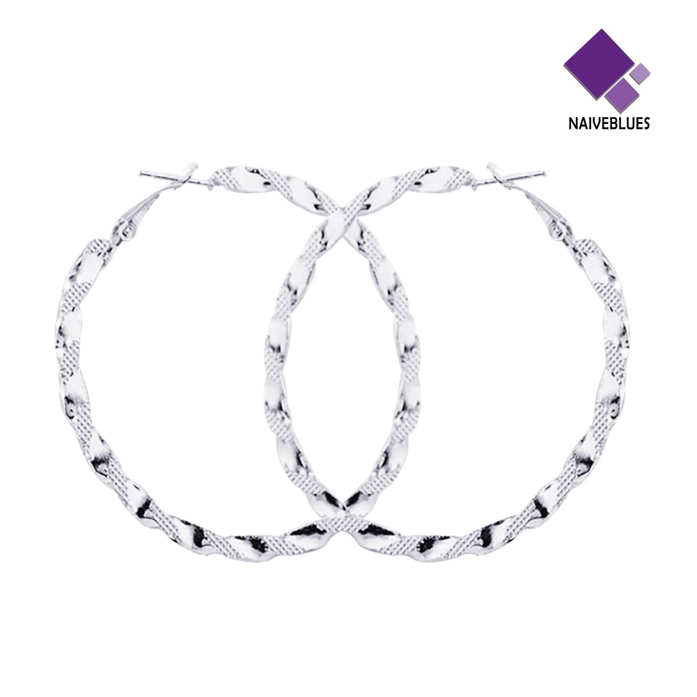 Anting Juntai Bentuk Lingkaran Besar Untuk Wanita