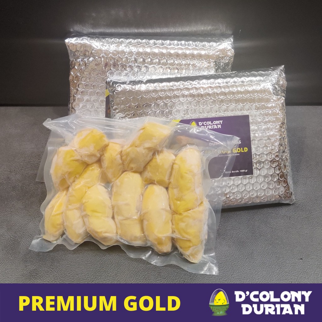 

PREMIUM GOLD Durian Vacuum - Frozen Durian Kupas Asli Medan