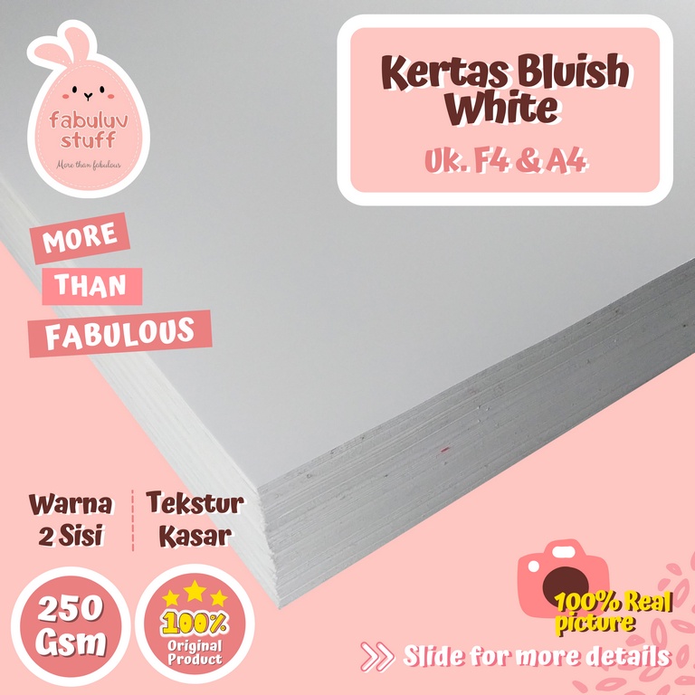 

Karton BW Bluish White 250 Gsm A4 A5