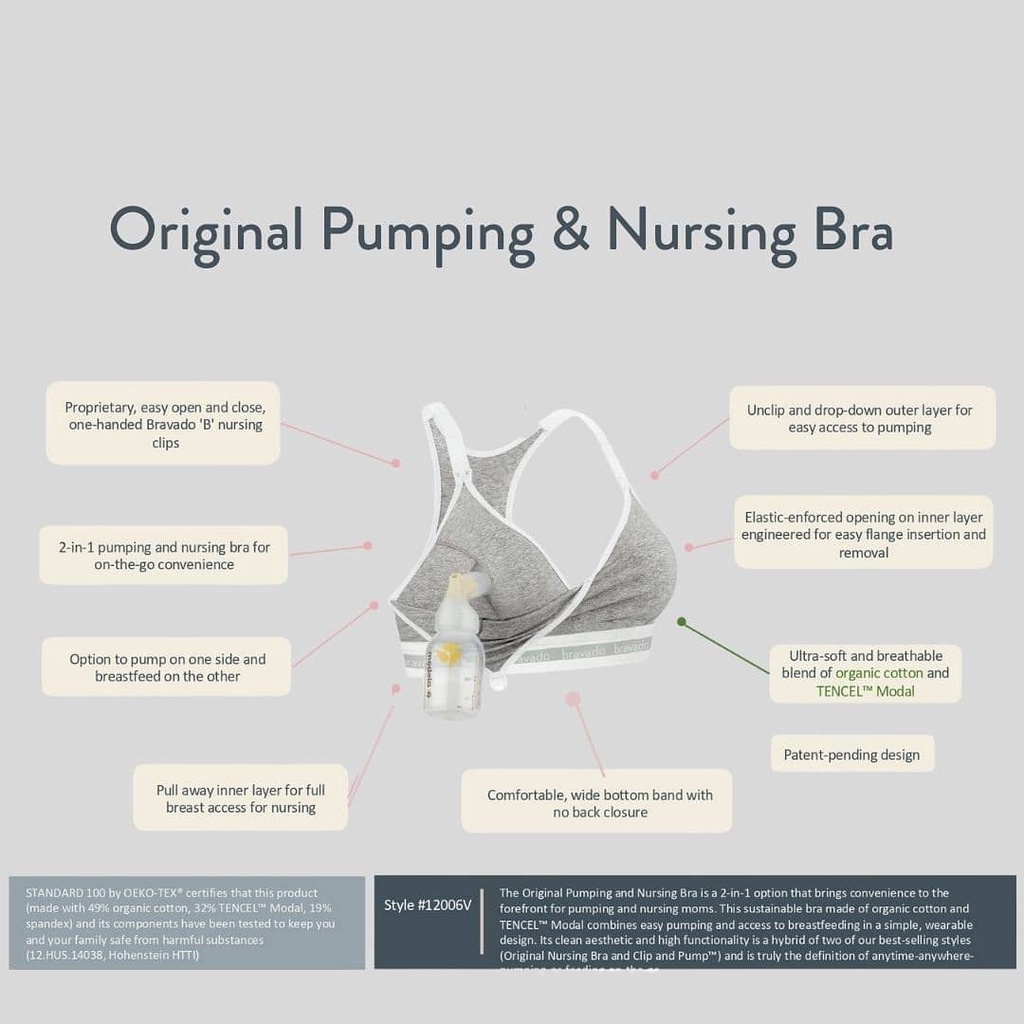 Bravado Original Pumping and Nursing Bra Sustainable | Bra Menyusui