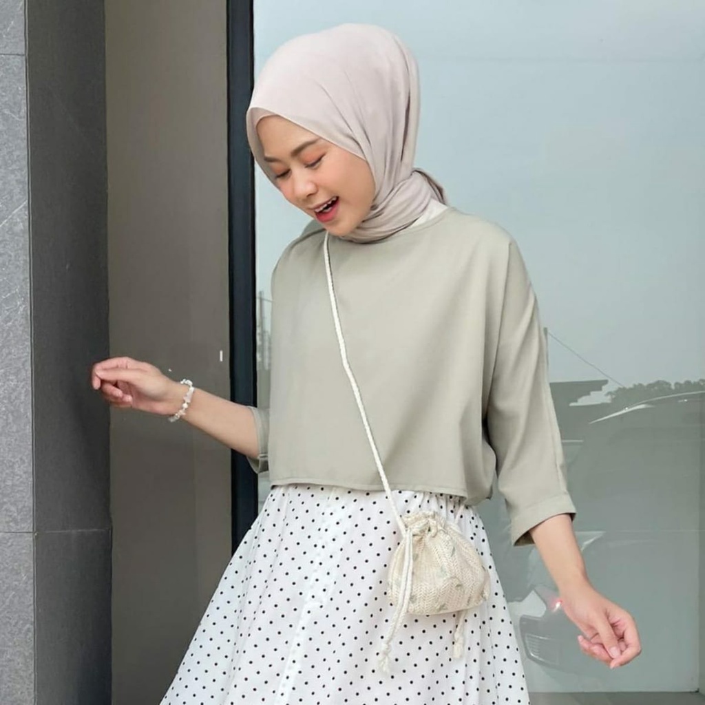 BEFAST - ZFS Blouse SUZY / STACY OVERSIZE CROPTOP / ATASAN WANITA CROPTOP TERBARU / Blouse Wanita / Blouse Polos / Blouse Casual / Blouse Crop Kekinian Remaja Wanita / Blouse Crop Lengan Panjang / Blouse Banyak Warna / Blouse Terlaris