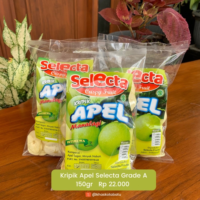 

Kripik Apel Selecta Grade A | 150gr | Khas Kota Batu