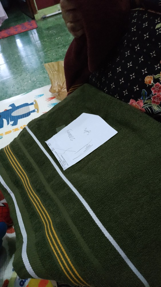 Handuk Mandi Polos List Size 70x140 Cm Cotton