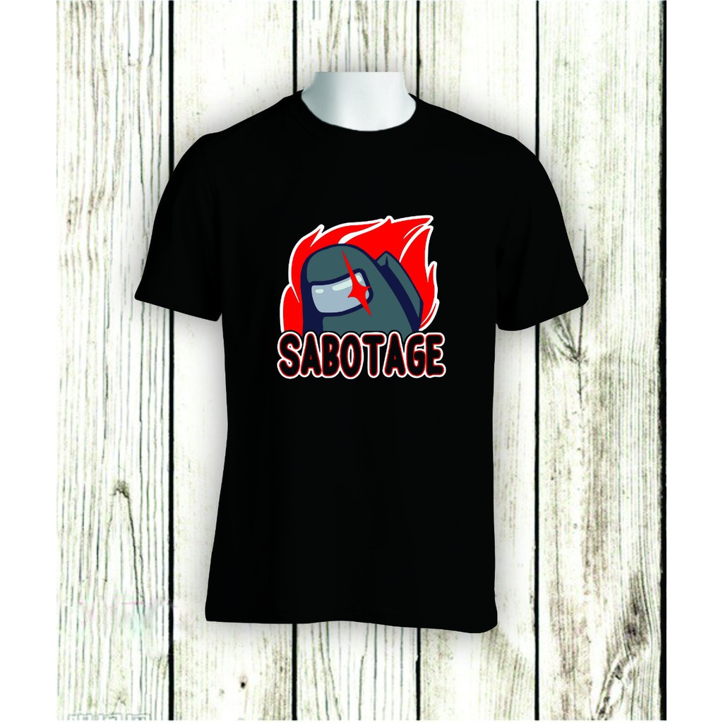 KAOS AMONG US SABOTAGE game BAJU TSHIRT COMBED 30S