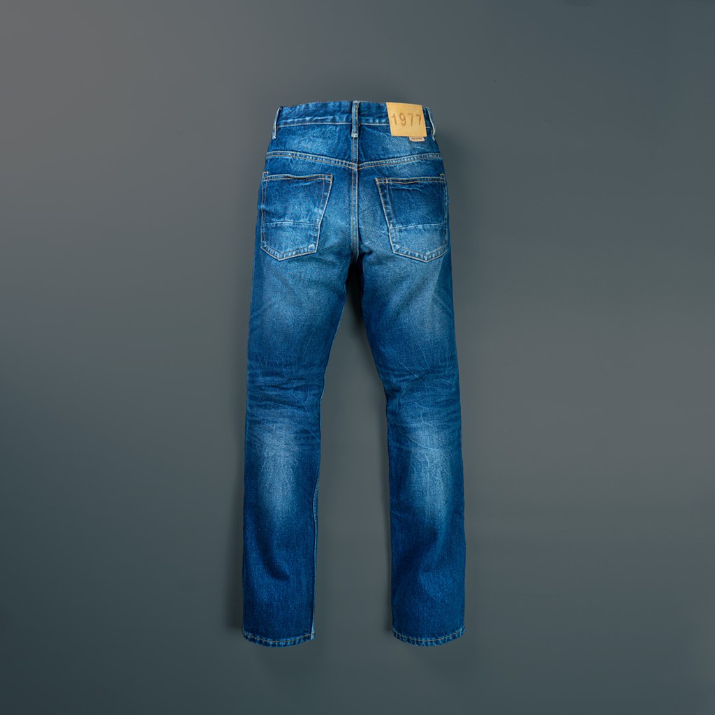 Jimmy and Martin - Slim Straight Blue Denim Pants - 959-1A