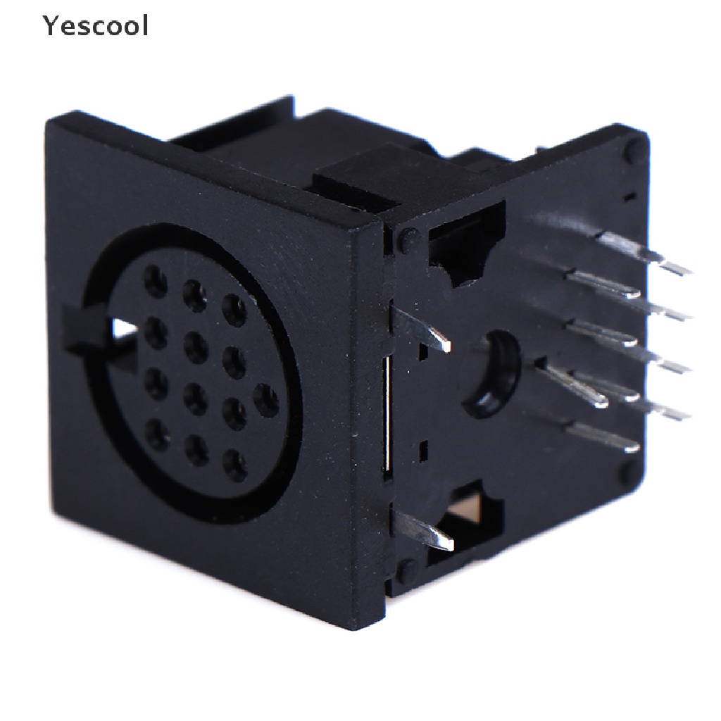 Yes Adapter Konektor Mount Panel PCB 13 Pin Sirkular Jack Female