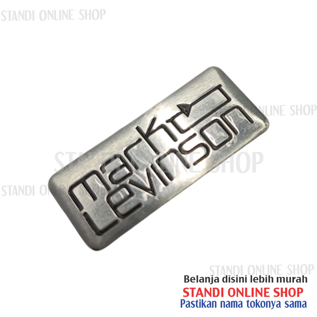 Emblem Aluminium Sticker Decals 3D Logo Mark Levinson Audio Speaker