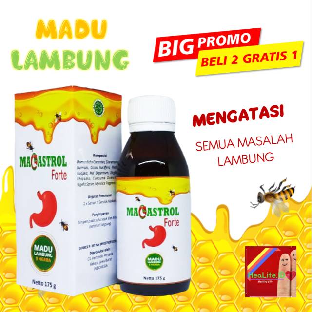 

Magastrol Madu Herbal Obat Asam Lambung dan Maag