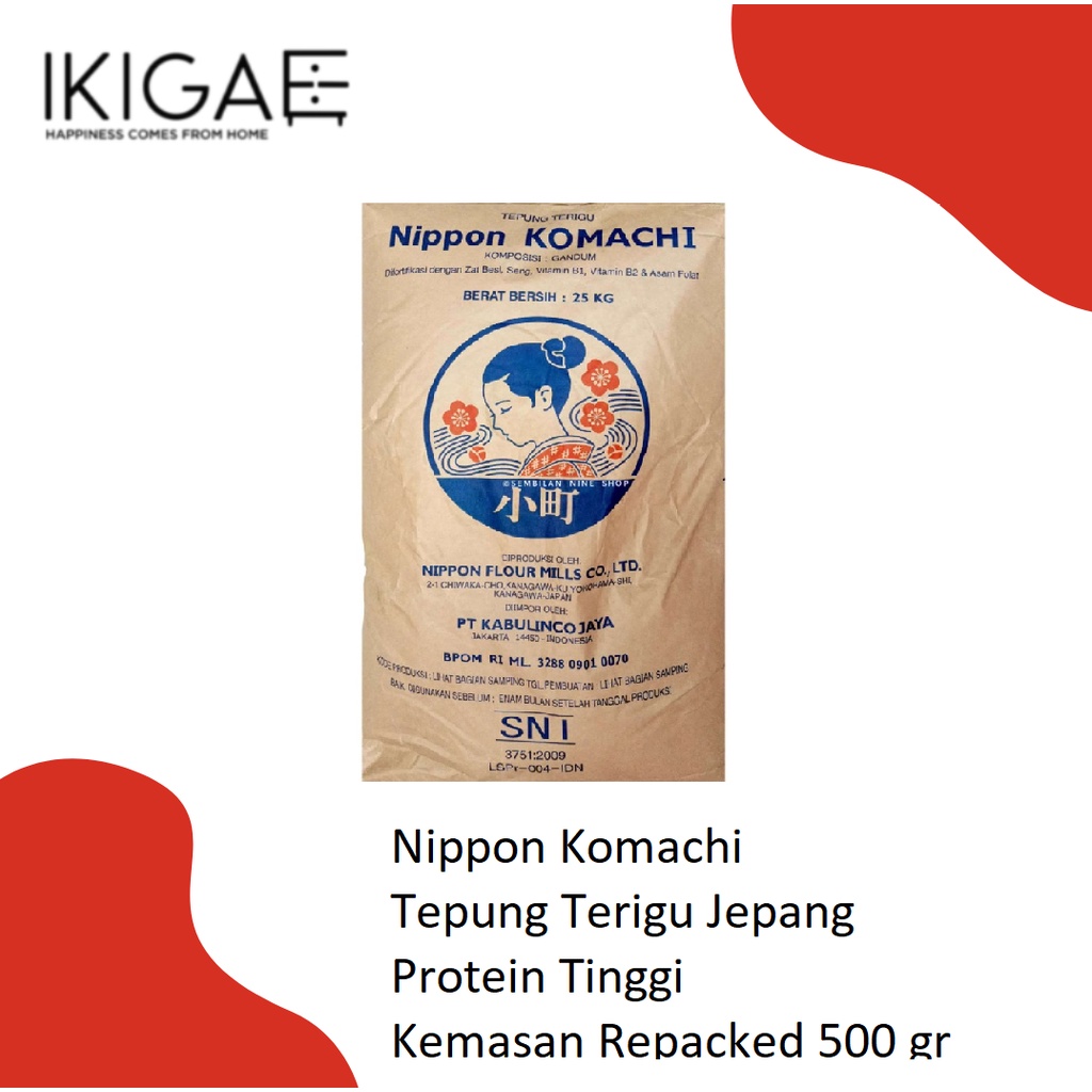 NIPPON KOMACHI / TEPUNG TERIGU JEPANG PROTEIN TINGGI