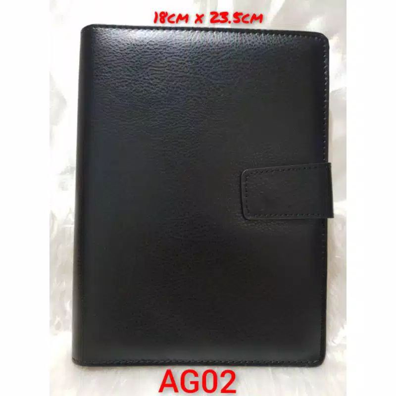 AG 02 Agenda Kulit Exclusive / Agenda Binder Kulit / Notebook Kulit dpt dicustom Logo Perusahaan