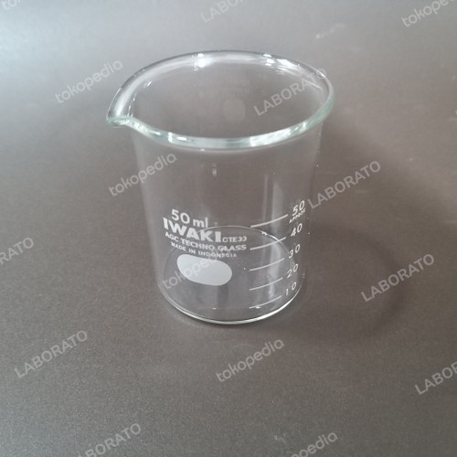 BEAKER GLASS 50 ML IWAKI PYREX / GELAS KIMIA NEW LAB