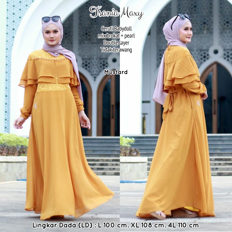 Gamis brokat ceruti babydoll //JF1602