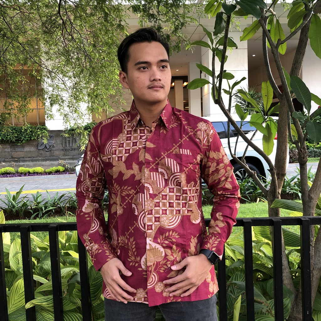 KEMEJA BATIK LAPIS FURING LENGAN PANJANG EXCLUSIVE ATASAN BATIK PRIA USMAN M L XL XXL