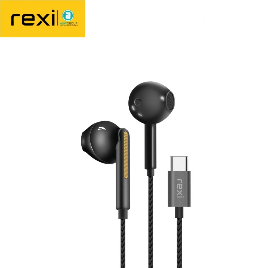 HEADSET REXI TYPE C WIRED AS06-K MICROPHONE HD