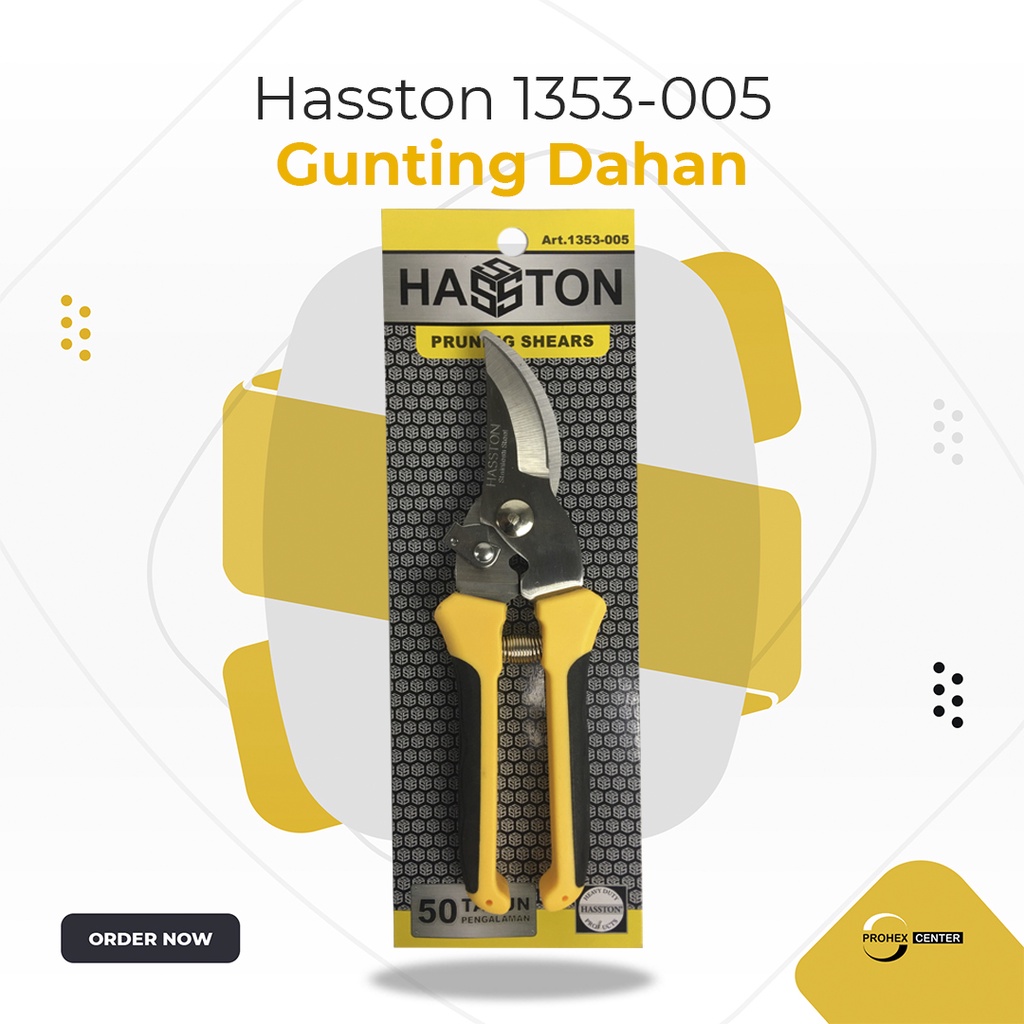 GUNTING DAHAN HASSTON PROHEX 1353-005 / GUNTING BUNGA / GUNTING STICK TANAMAN / PRUNING SHEAR