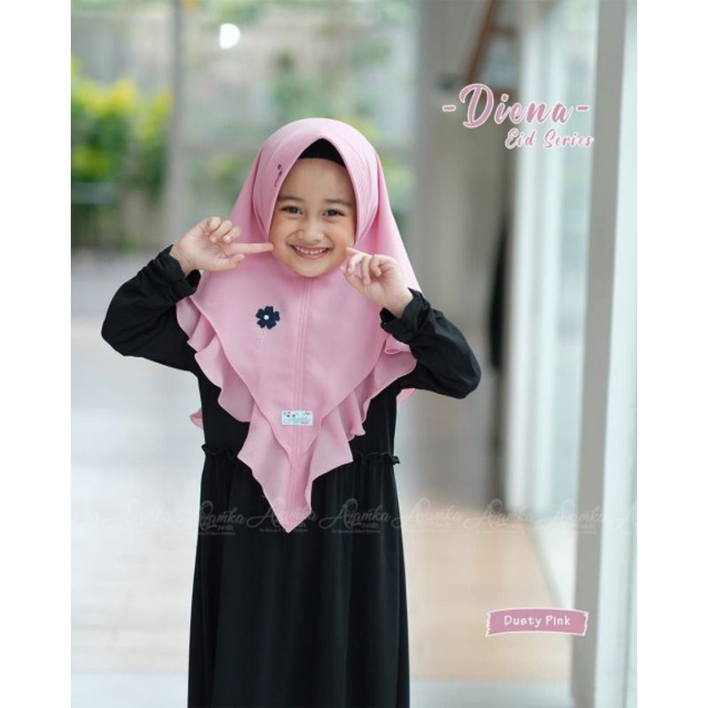 READY KHIMAR DIENA KIDS by Azamka Hijab Faidh - Matterial Cerruty Babydoll Premium Luxurious