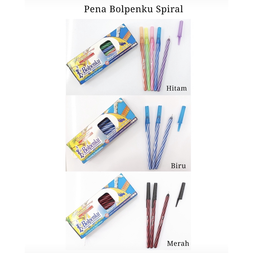 

Bolpen/Ballpoint/Pulpen Bolpenku Lilin Ulir Spiral Murah