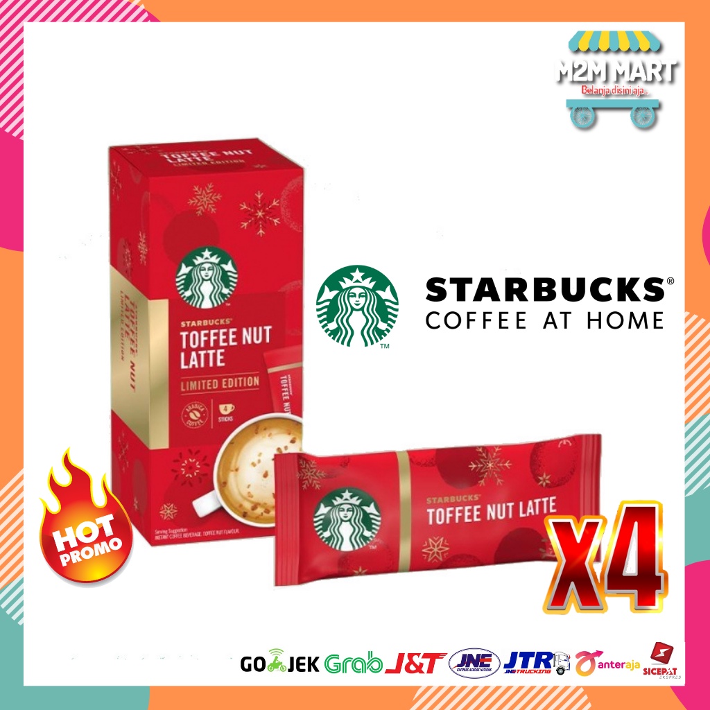 Kopi Starbucks Toffee Nut Latte Coffe Stik Coffeemix Instan Premium
