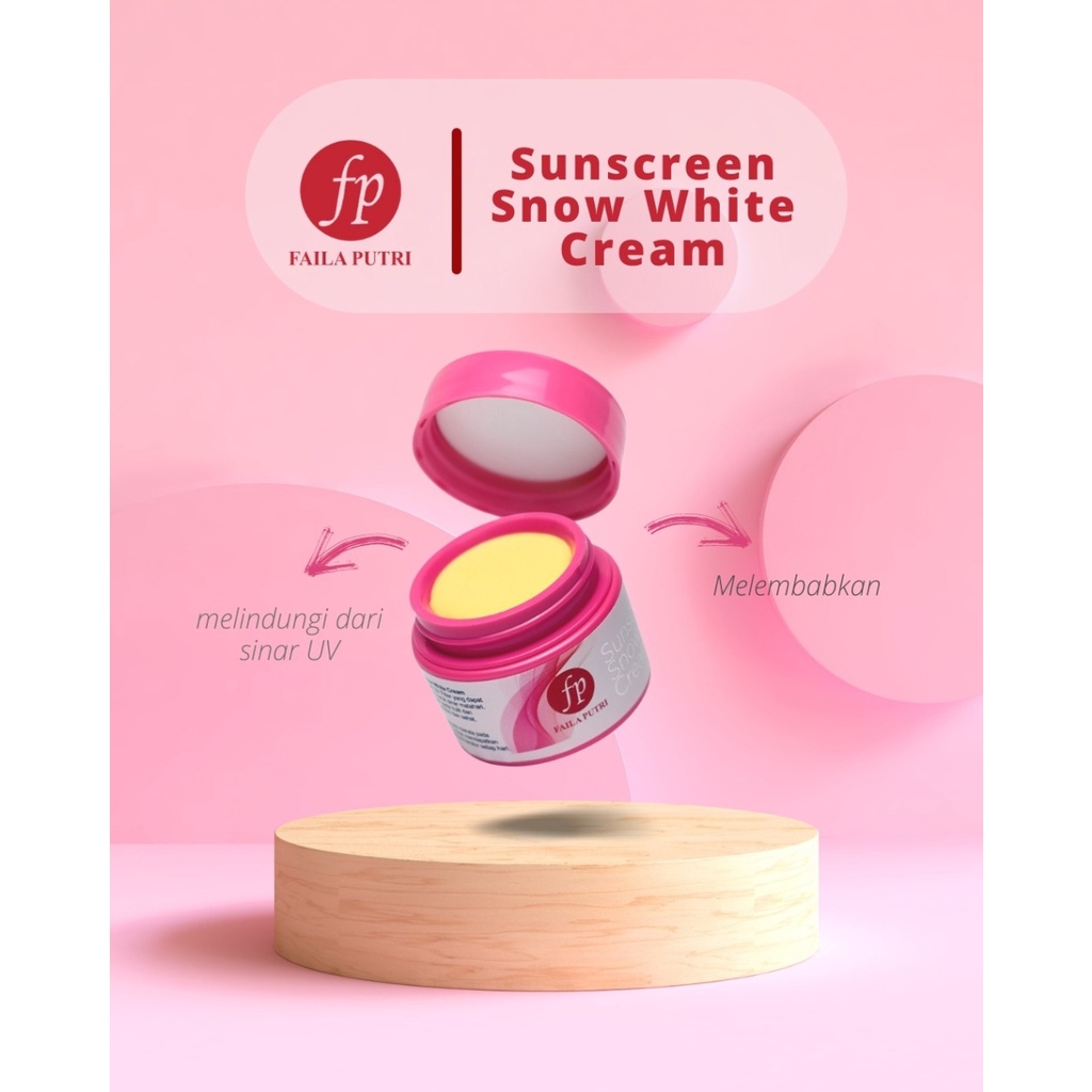 [BEST SELLER] Snow White Cream FAILA PUTRI BPOM - Sunblock FP Plus Foundation Glowing