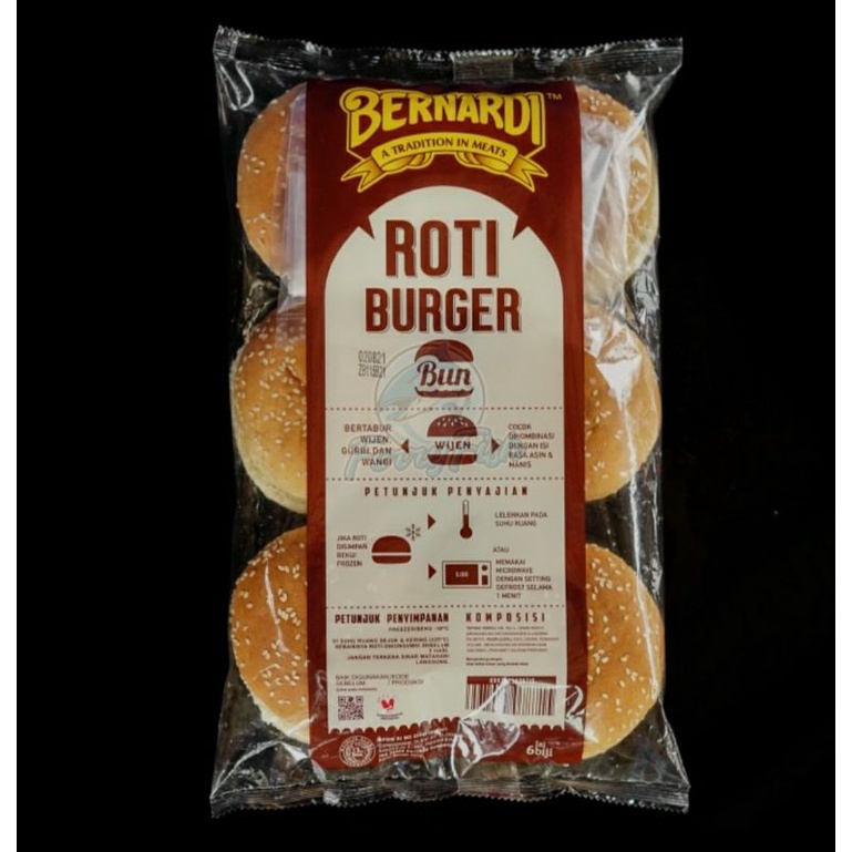 

ROTI BURGER BERNARDI WIJEN ISI 6