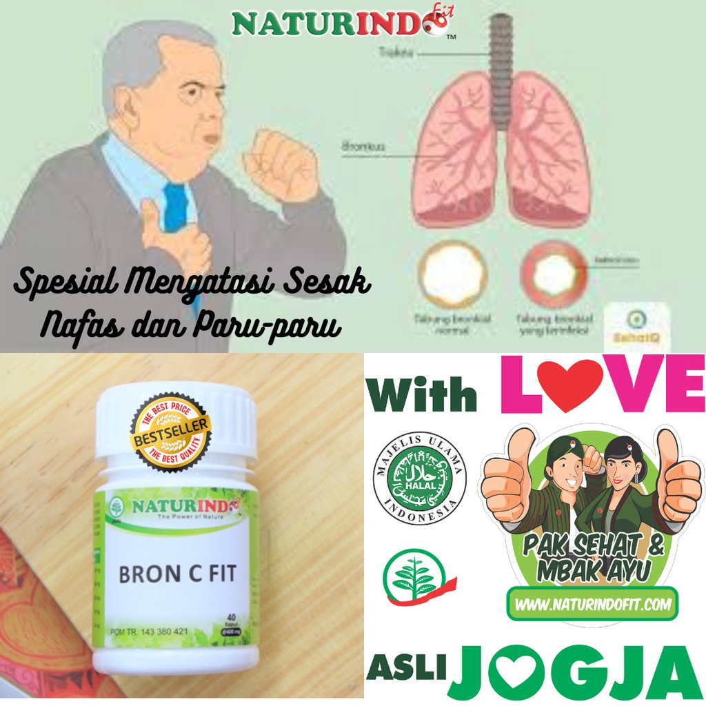 OBAT HERBAL KESEHATAN PARU-PARU BRON C FIT NATURINDO