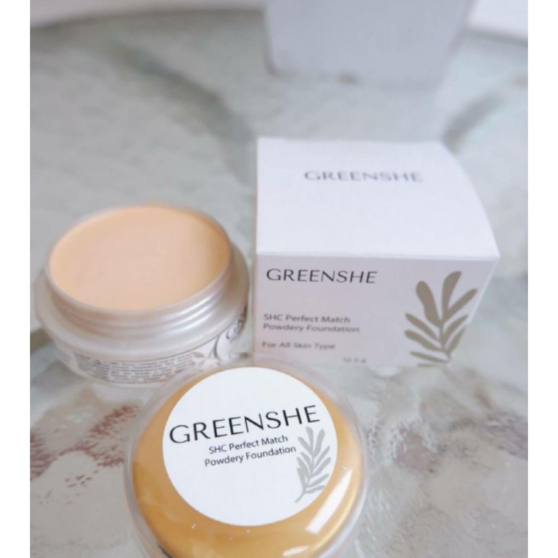 Bedak SHC - Bedak Greenshe - Greenshe SHC Perfect Match Powdery Foundation*
