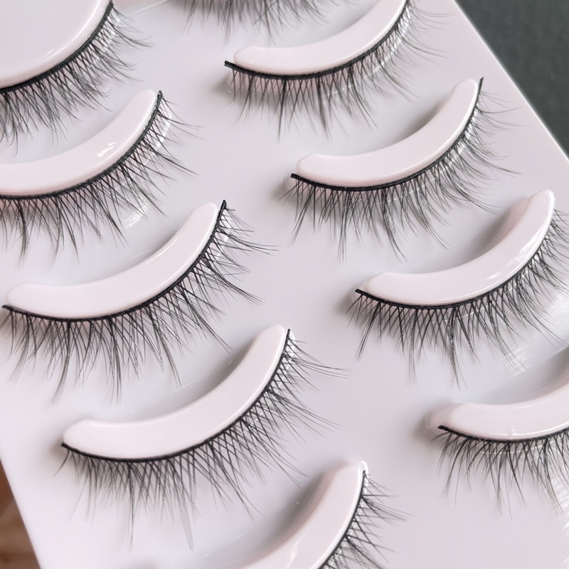 F51 - 5PASANG FAIRY LASHES - THAILAND KOREAN MAKEUP LOOK - Professional Eyelash Extension Fans Premade Fishtail A Shape Spike Lashes Fluffy Eyelash Kit for Beauty Makeup