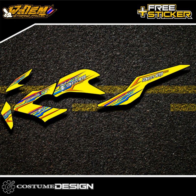 STRIPINV TRANSPARAN CB150R OLD HOLOGRAM