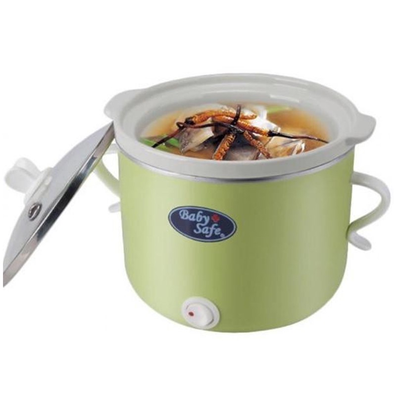 Slow Cooker Baby Safe ON OFF Button LB008 Green 0.8L Perlengkapan Bayi Garansi Resmi 1th