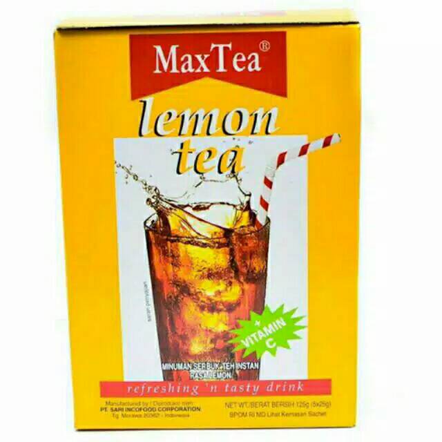 

Max Tea Lemon Tea ( isi 5 sachet @ 25 gram )