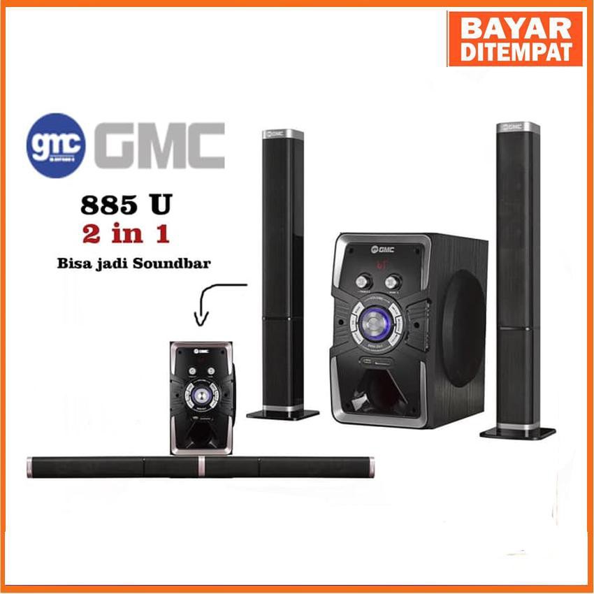 Speaker Aktif GMC 885U  Bluetooth Multimedia Subwoofer Bass Original