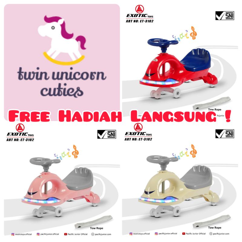 SWING CAR EXOTIC ET-3102 RIDE ON