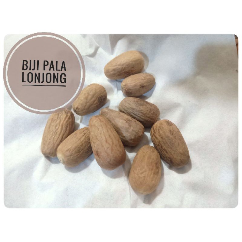 

BIJI PALA LONJONG (NUTMEG) ISI 3 BIJI